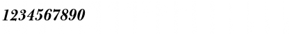 Download BulmerMTDisplay BoldItalic Font Numeric Preview
