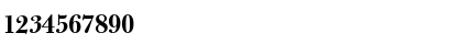 Download BulmerMTDisplay Bold Font Numeric Preview