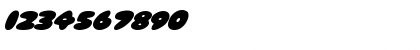 Download BumblebeeItalic Regular Font Numeric Preview