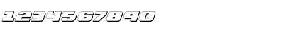 Download Bummer 3D Italic 3D Italic Font Numeric Preview