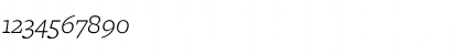 Download Freight Micro Light Italic Font Numeric Preview