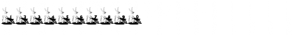 Download BunnyBarrow Regular Font Numeric Preview