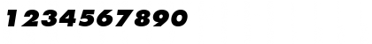 Download Futura Extra Bold Oblique Font Numeric Preview