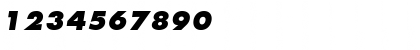 Download Futura Extra Bold Oblique Font Numeric Preview