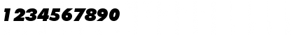 Download Futura Extra Black Italic Font Numeric Preview