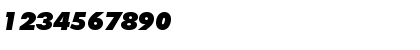 Download Futura Extra Black Italic Font Numeric Preview