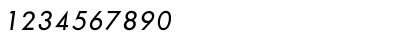 Download FuturaICG Oblique Font Numeric Preview