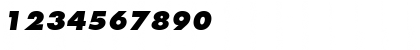 Download Futura Std Extra Bold Oblique Font Numeric Preview