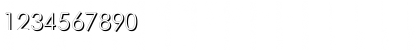 Download FuturisShadowC Regular Font Numeric Preview