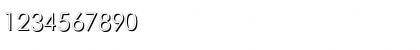 Download FuturisShadowC Regular Font Numeric Preview