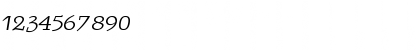 Download BurgstaedtAntiqua LT Std Italic Regular Font Numeric Preview
