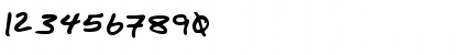 Download BurkesHand Bold Font Numeric Preview