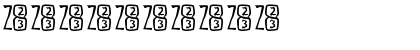 Download Zone23_asunder E23 Font Numeric Preview