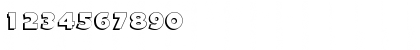 Download BurlingtonShadow Regular Font Numeric Preview