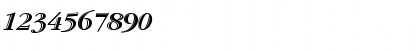 Download GaramondHandICG Italic Font Numeric Preview