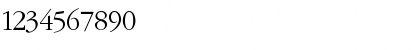 Download Garamond Light Font Numeric Preview