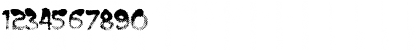 Download BurntMF Regular Font Numeric Preview
