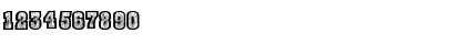 Download BurrisGhostTown Regular Font Numeric Preview