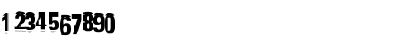 Download GarbageC Regular Font Numeric Preview