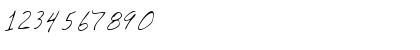 Download BurtonsHand Regular Font Numeric Preview