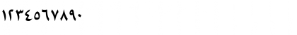 Download GE Tasmeem Medium Font Numeric Preview