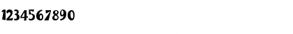Download Burweed ICG Regular Font Numeric Preview