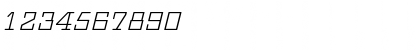 Download Geometric CG Light Italic Font Numeric Preview