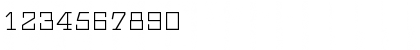 Download Geometric CG Light Regular Font Numeric Preview