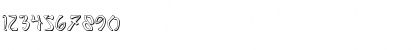 Download Bushido Shadow Regular Font Numeric Preview