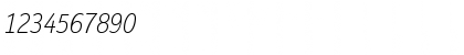 Download Giacomo LT Light Italic Font Numeric Preview