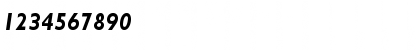Download Gill Sans Bold Italic Font Numeric Preview