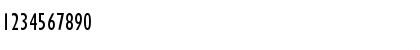 Download GillSansCondC Regular Font Numeric Preview