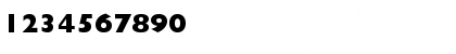 Download GillSansExtraBoldC Regular Font Numeric Preview