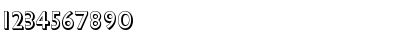 Download Gill Sans Shadow MT Std Regular Font Numeric Preview