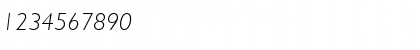 Download Gill Sans Std Light Italic Font Numeric Preview
