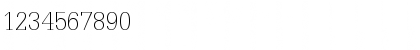Download Glypha LT Std 35 Thin Font Numeric Preview