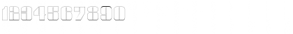 Download Glyphic SeriesOutline Font Numeric Preview
