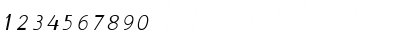 Download GonzaPlus Oblique Font Numeric Preview