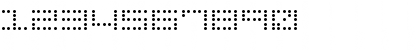 Download Butsubutsu Regular Font Numeric Preview