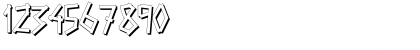 Download GRAPAFONT DemiBold shadow Font Numeric Preview
