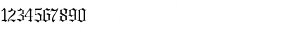 Download GregorianFLF Regular Font Numeric Preview