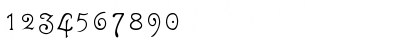 Download Gutenberg Regular Font Numeric Preview