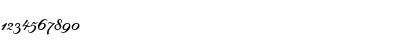 Download Byron Medium Swash Regular Font Numeric Preview