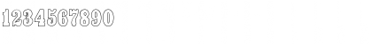 Download Headliner Outline Font Numeric Preview