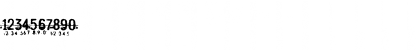 Download IndecisionNumbered Regular Font Numeric Preview