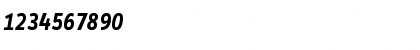 Download InfoDispBoldTf Italic Font Numeric Preview