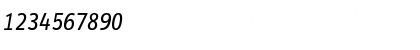 Download InfoDispRegularTf Italic Font Numeric Preview
