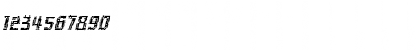 Download Inhuman BB Italic Font Numeric Preview