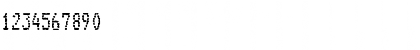 Download Inkjet Regular Font Numeric Preview
