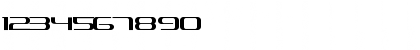 Download Intergalactic Highway Font Numeric Preview